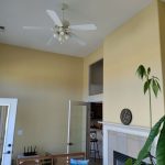 A pastel yellow house painted interior- house painters in Olathe, KS
