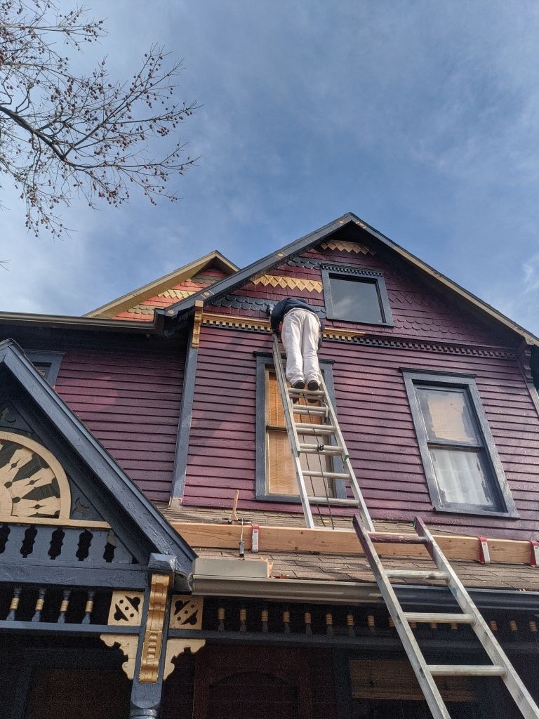 Exterior Painting Action Shot