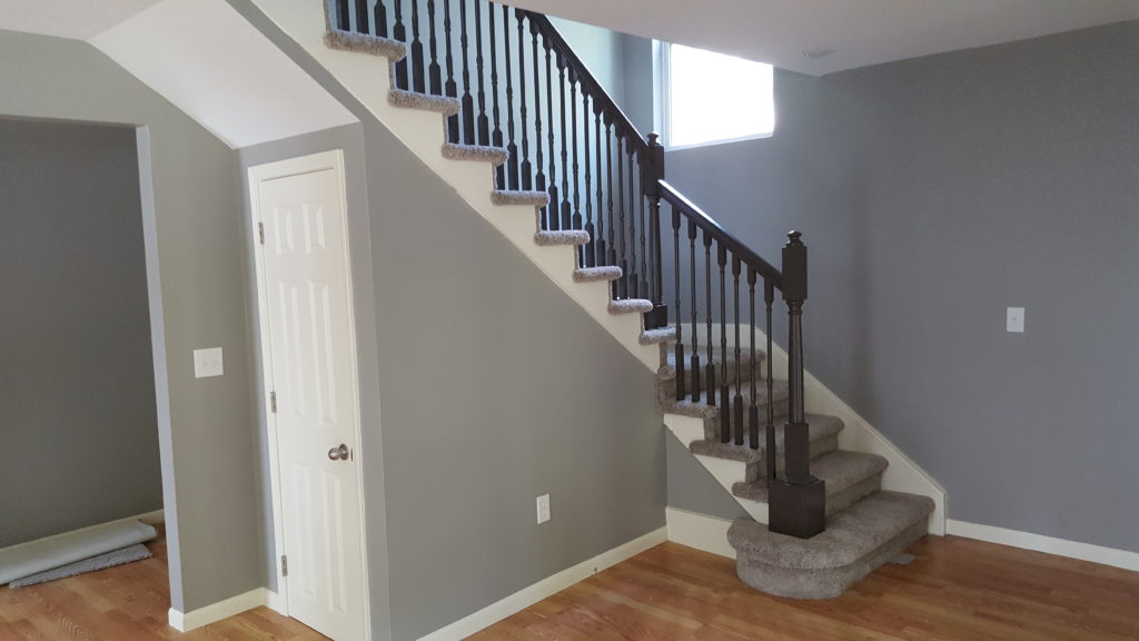 A Newly Painted Staircase-Interior House Painting Services in Topeka, KS